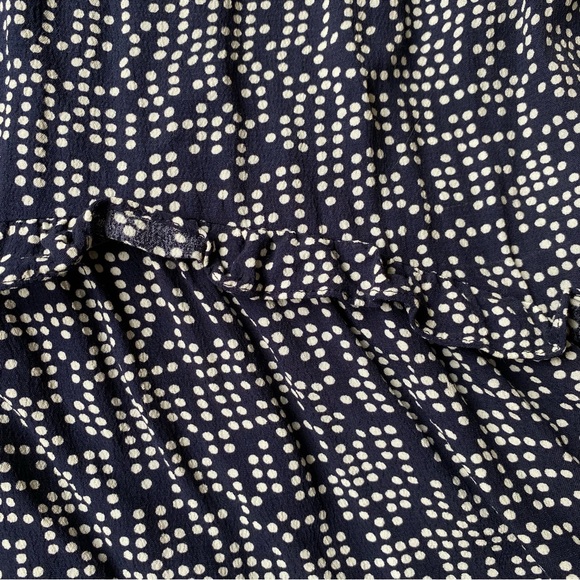 ⭐️Anthropologie Women’s Mini Babydoll Dress with white polka dots 🤍 Size Small - Picture 4 of 10